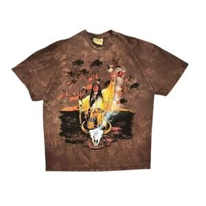 ★ Vintage 1991 Native American / Indian T-Shirt by The Mountain ★